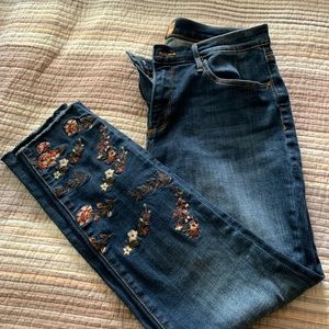 Driftwood Jackie embroidered jeans.
